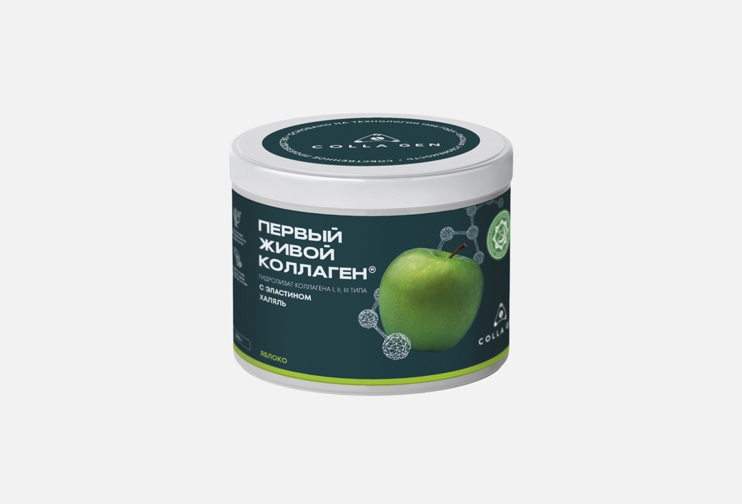 Изображение товара Коллаген COLLA GEN в желе со вкусом яблока 500 г для красоты и здоровья