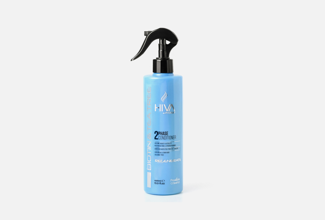 Двухфазный кондиционер для волос EVOQUE Hiva Biotin Tea Tree Two Phase 400 мл шампунь для волос hiva biotin tea tree shampoo 1000мл шампунь 1000мл