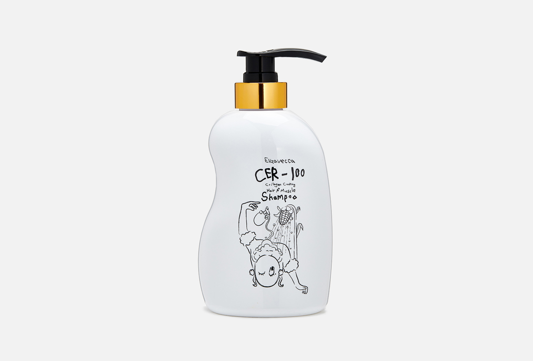 цена Шампунь для волос ELIZAVECCA CER-100 Collagen Coating Hair Muscle Shampoo 500 мл