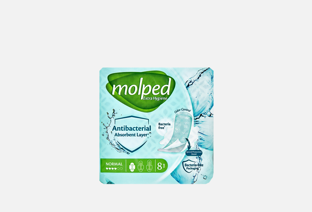 Гигиенические антибактериальные прокладки Molped Antibac Normal 