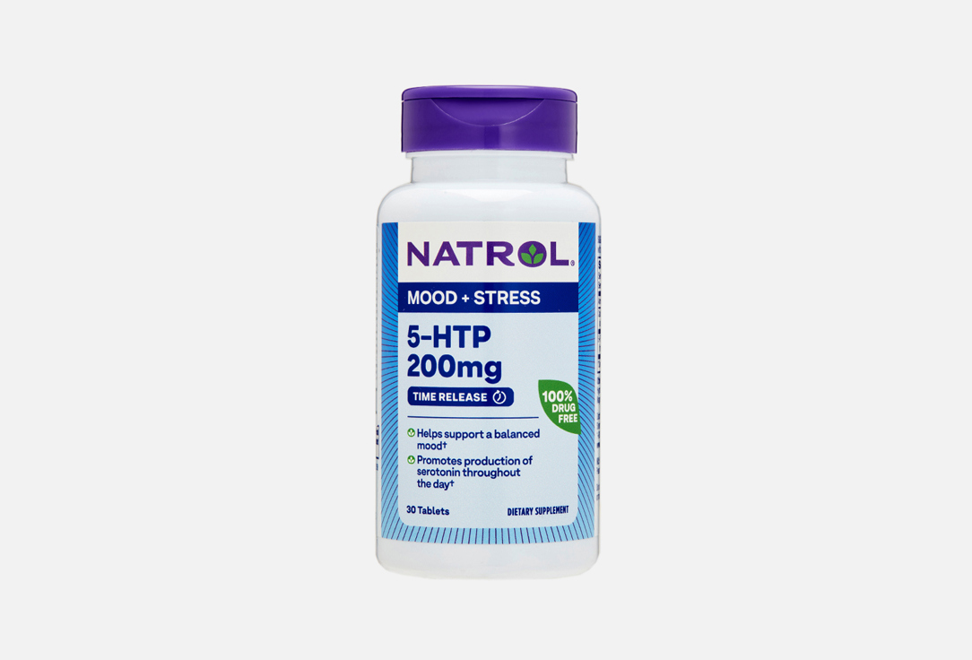 5-HTP NATROL 200 мг в таблетках 30 шт 5 htp natrol 200 мг в таблетках 30 шт