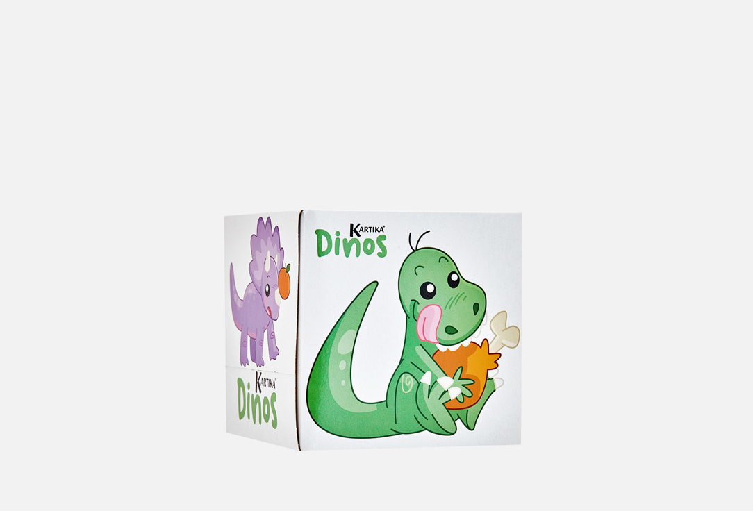 Бумажные салфетки WORLD CART Динозавры, белый 56 шт