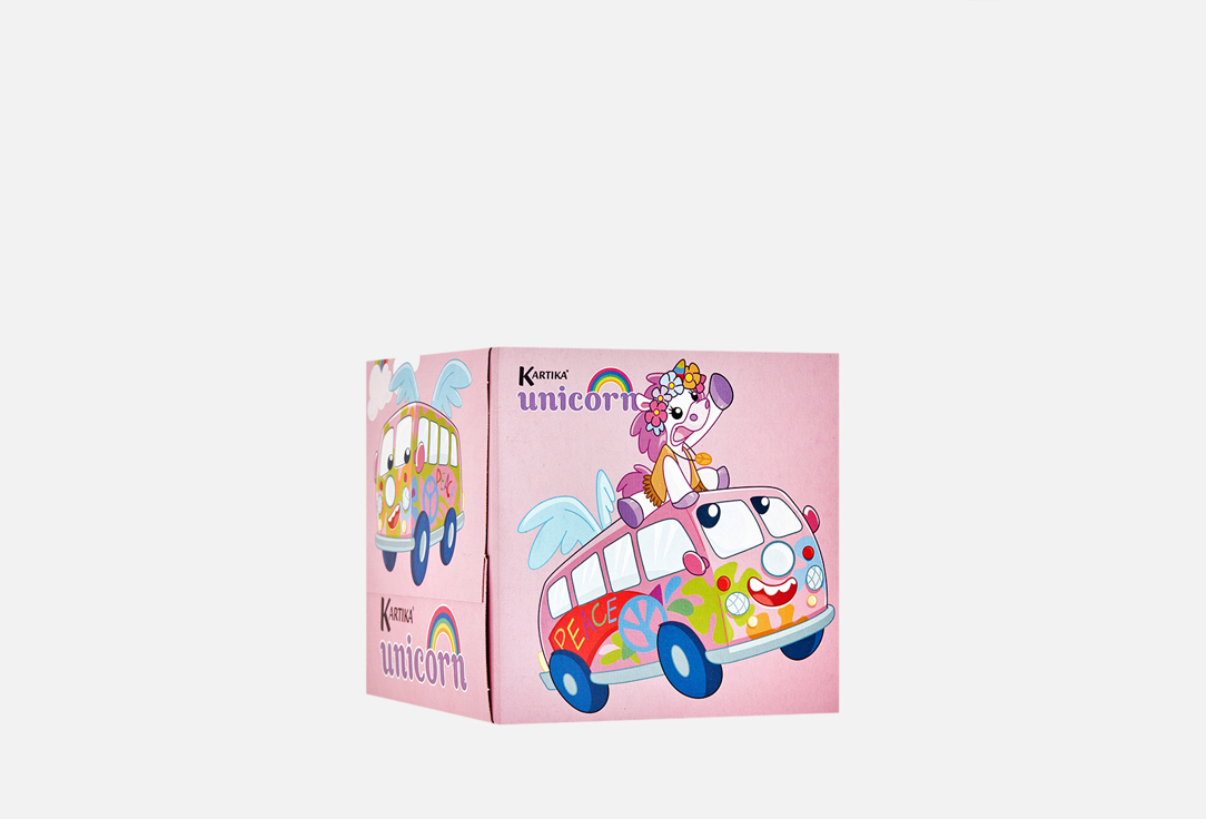 Бумажные салфетки WORLD CART Единорог, розовый 56 шт бумажные платочки world cart единорог 10 шт