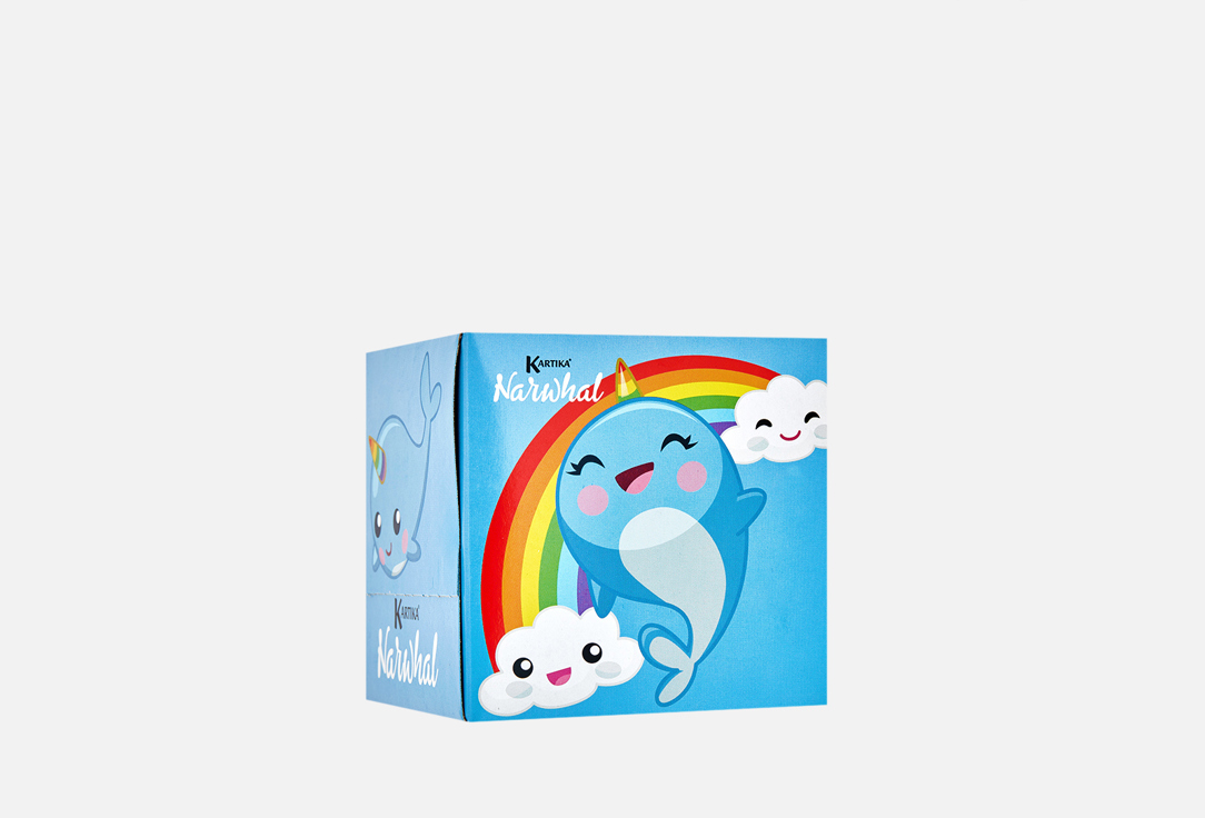 

Бумажные салфетки WORLD CART, Нарвал радуга 56 шт