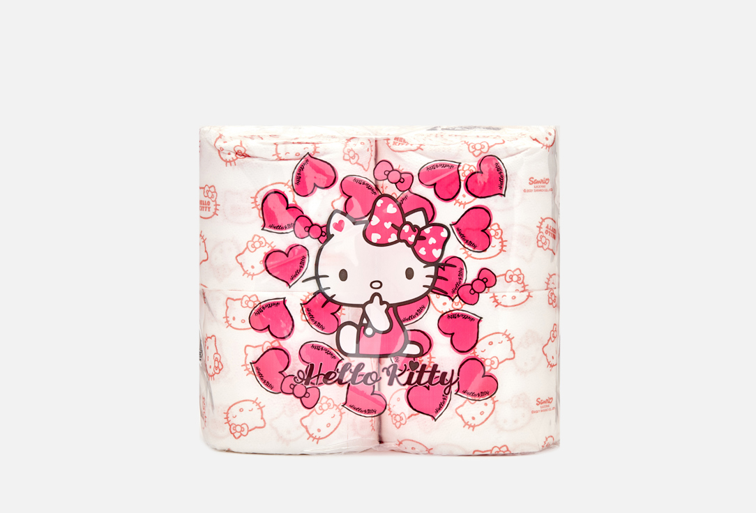 Туалетная бумага WORLD CART Hello Kitty 4 шт бумажные платочки в ассортименте world cart hello kitty 10 шт
