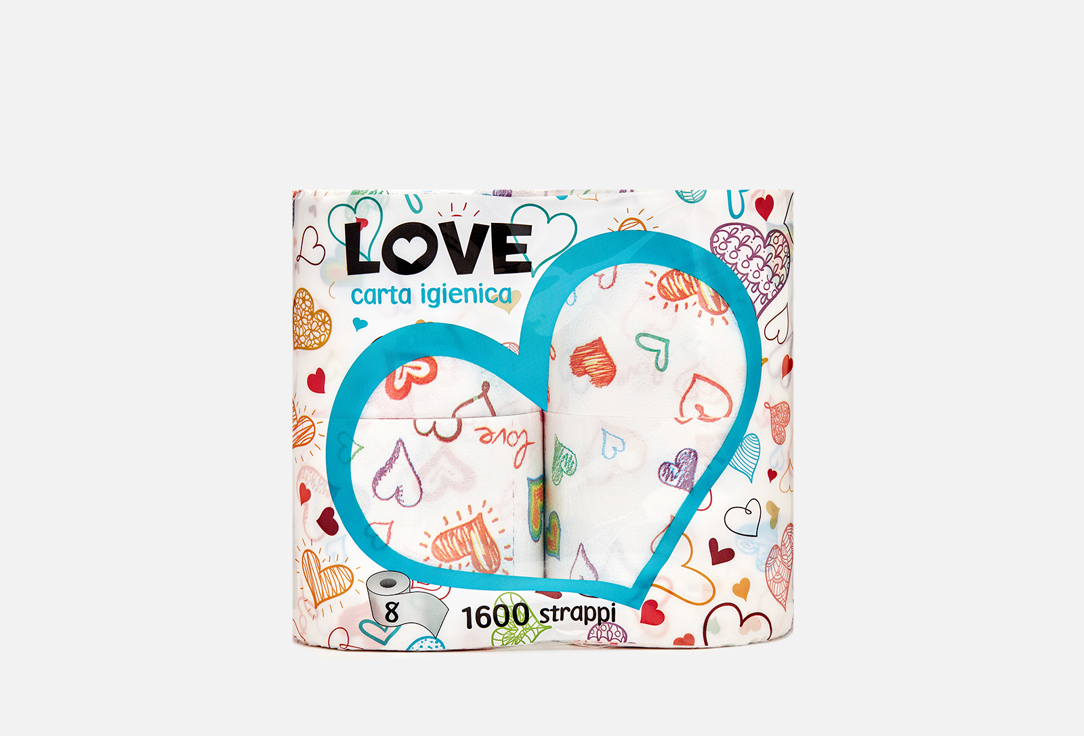 Туалетная бумага WORLD CART Love 