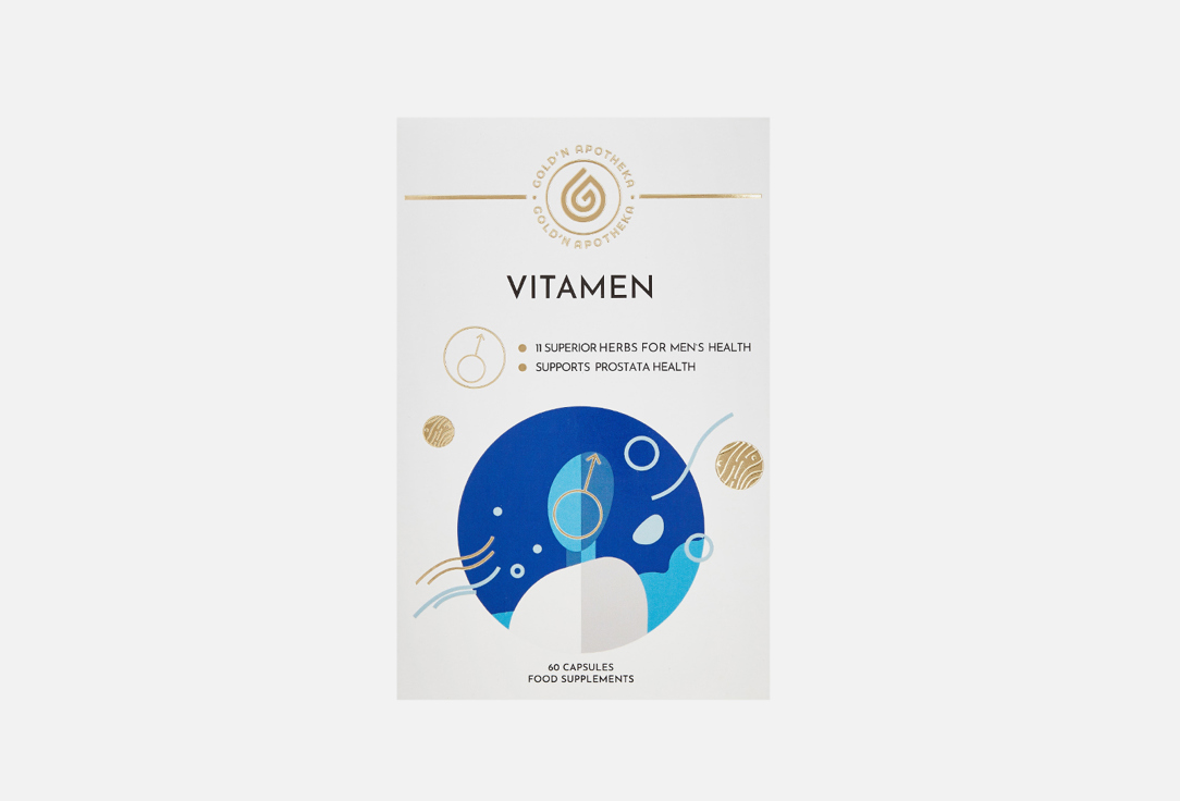 БАД для мужского здоровья GOLD’N APOTHEKA Vitamen 60 шт бад для укрепления иммунитета gold’n apotheka immunoglukan в капсулах 60 шт