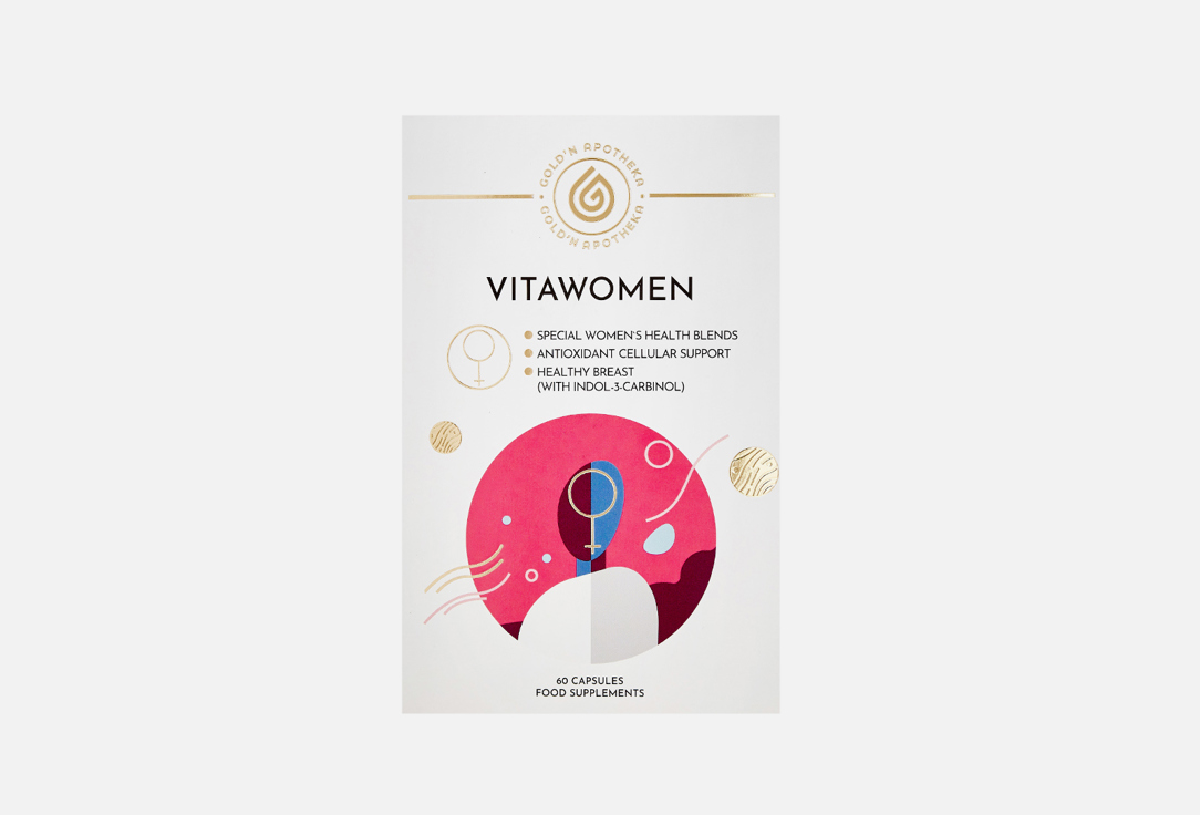 БАД для женского здоровья GOLD’N APOTHEKA Vitawomen витамин Е 60 шт бад для женского здоровья lady s formula пренатал оптима витамин с е а кальций 30 шт