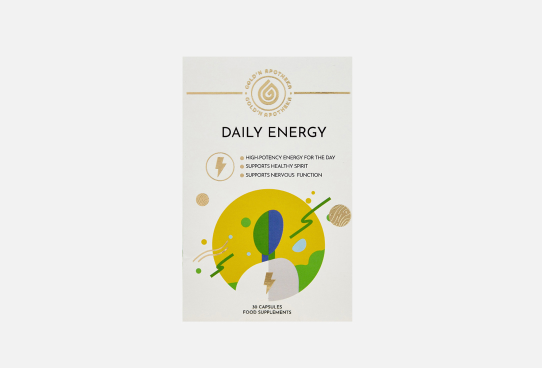 БАД для поддержания энергии Gold’n Apotheka daily energy фолиевая кислота, витамины группы B 