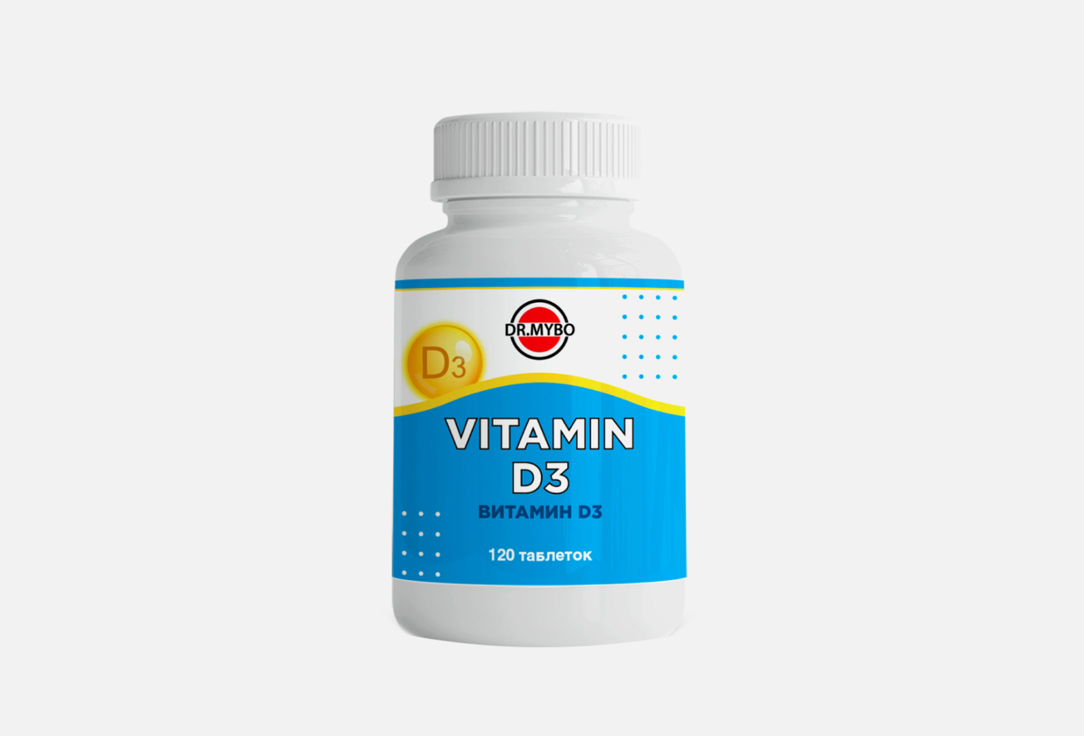 Витамин D3 DR.MYBO В таблетках 120 шт allnutrition d3 8000витамин д3 в таблетках 120 шт