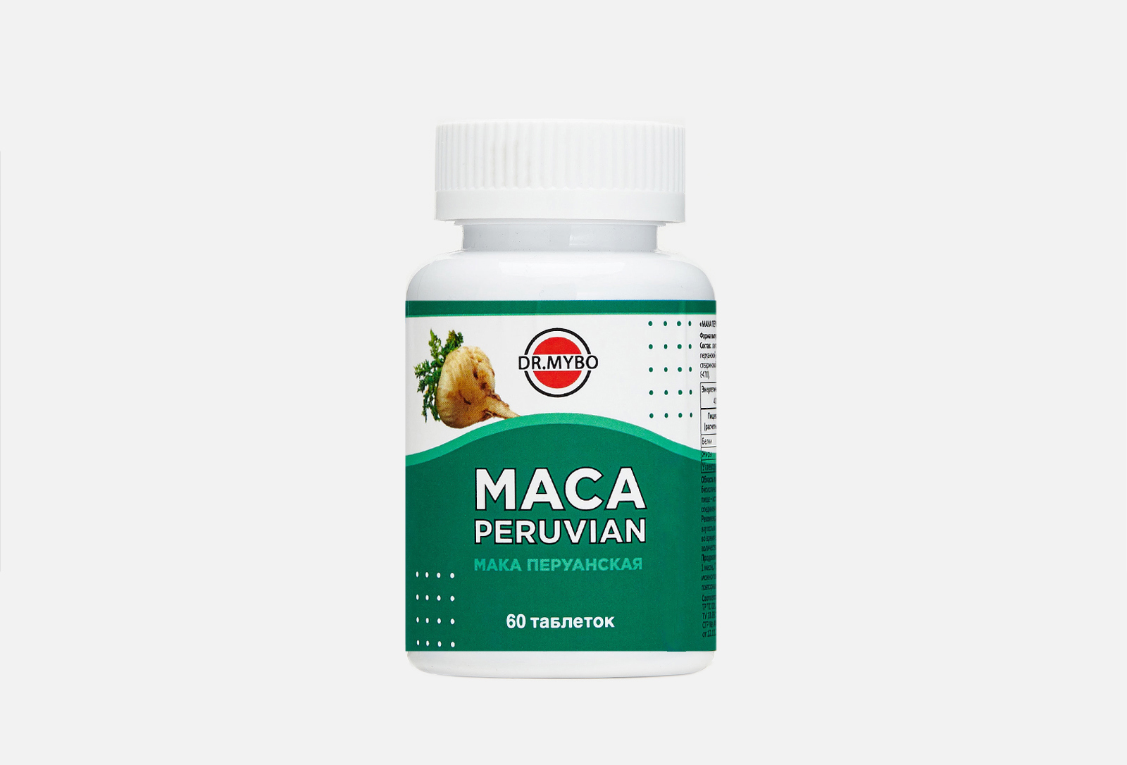 Dr.Mybo Мака перуанская maca в таблетках 60 шт — купить, цена в Москве