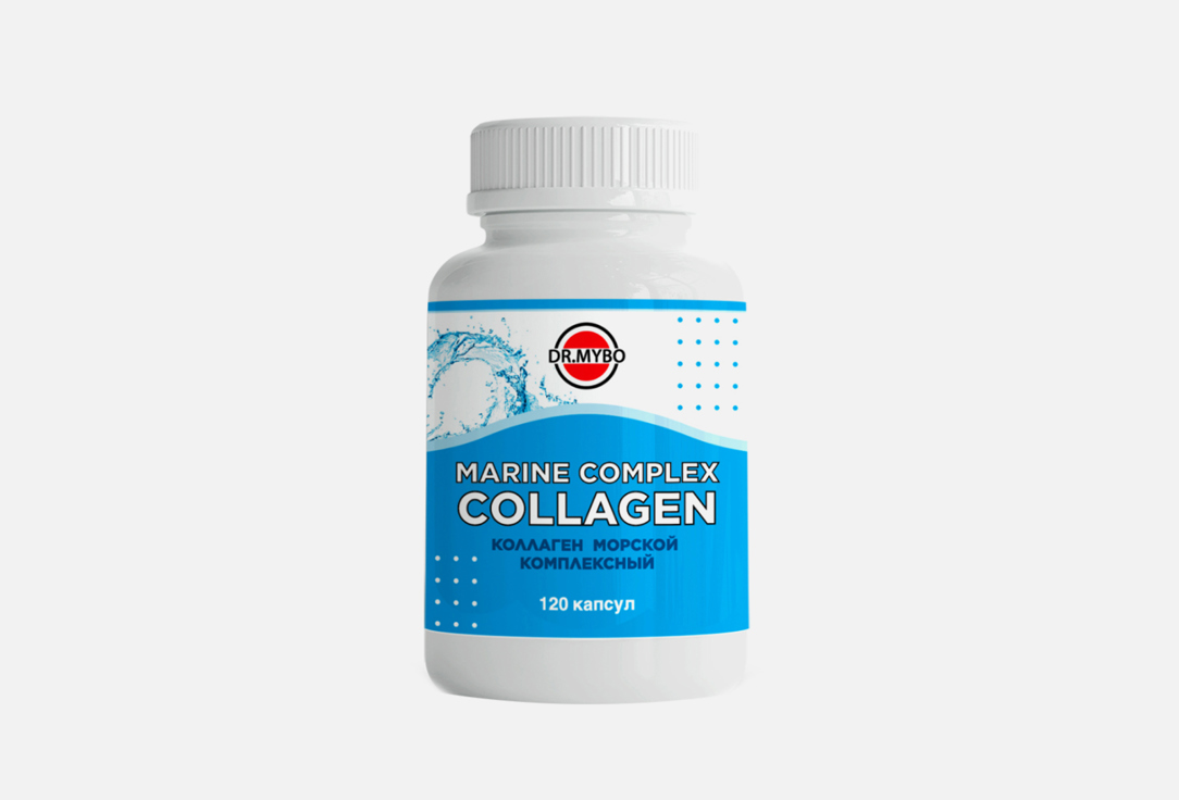 Коллаген с витамином C DR.MYBO Marine collagen complex в капсулах 120 шт коллаген с витамином c fit rx femme 1050 мг в капсулах 90 шт
