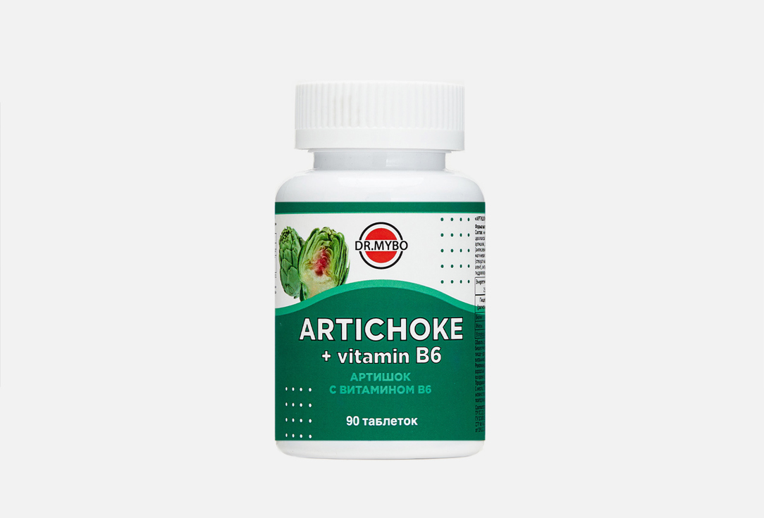 БАД для улучшения пищеварения DR.MYBO Artichoke + vitamin B6 90 шт цена и фото