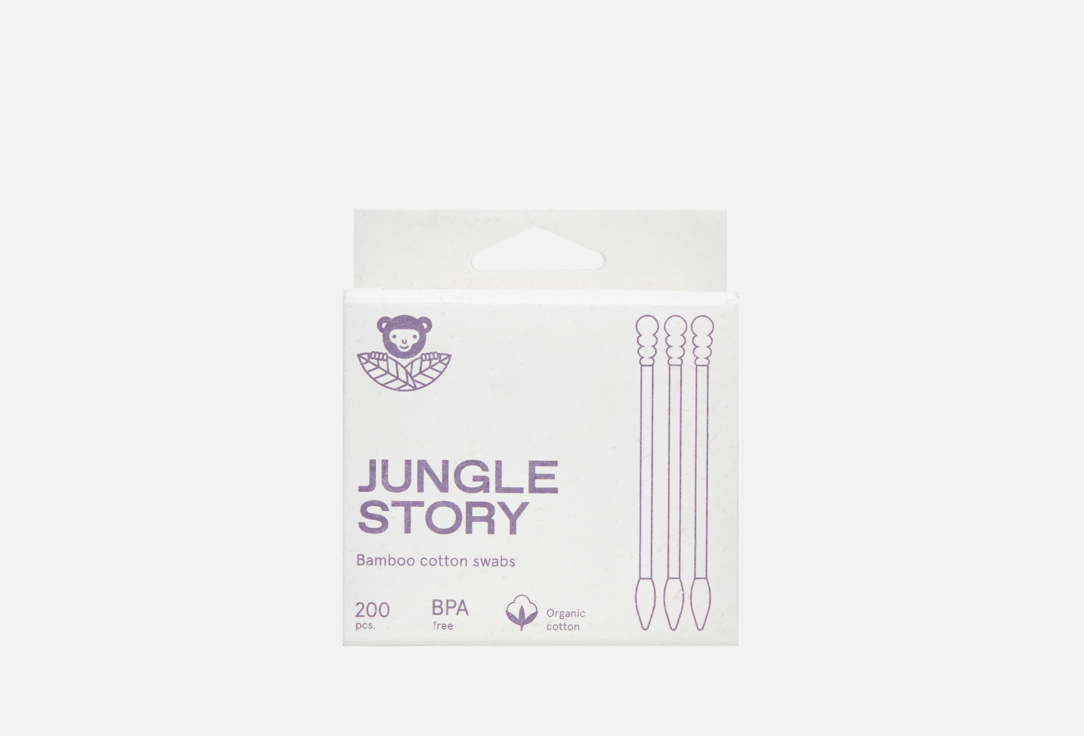 Изображение товара Ватные палочки Jungle Story White Bamboo swabs