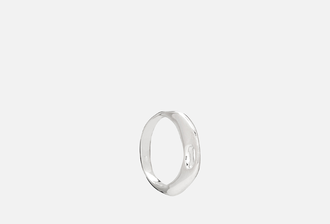 Кольцо серебряное M.O.D Fluid rhodium 16 мл кольцо m o d fluid 16 размер