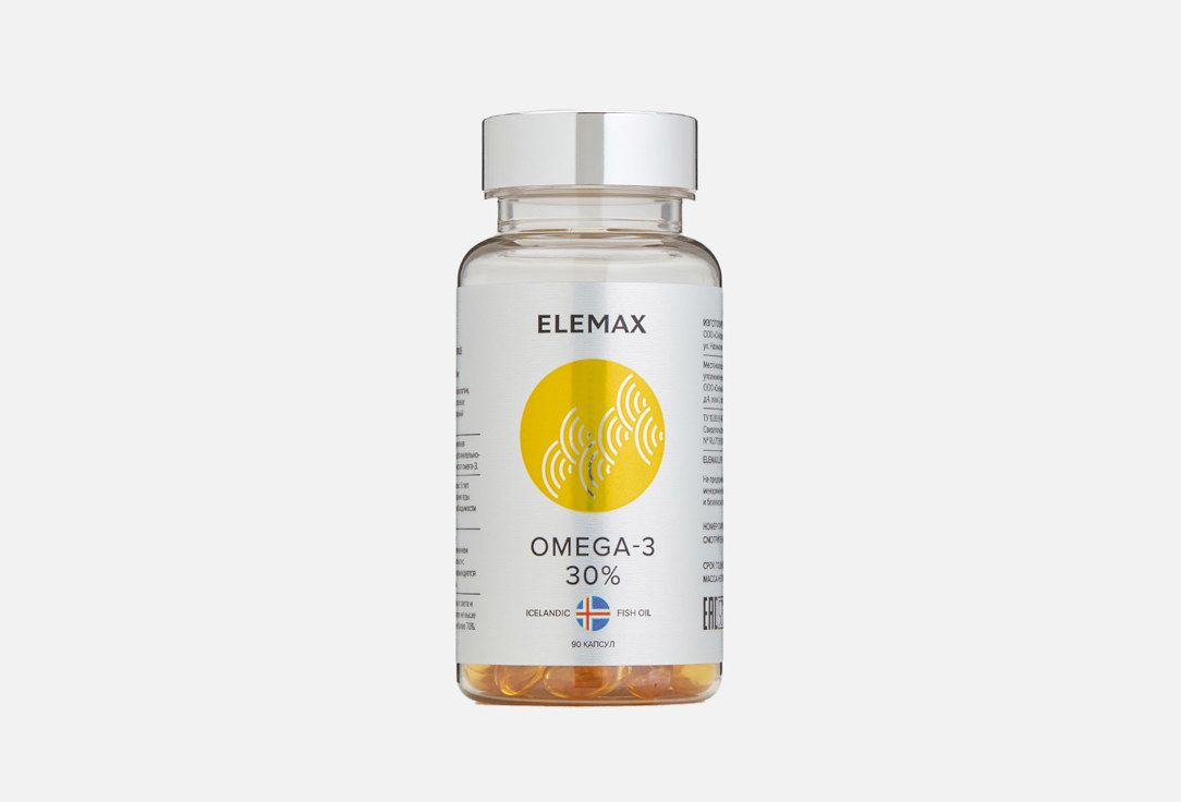 Омега 3 ELEMAX 30% 790 мг в капсулах 90 шт омега 3 elemax 70% 1620 мг в капсулах 30 шт