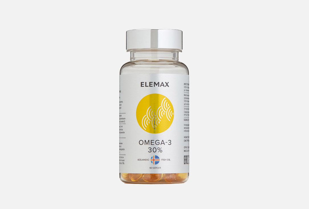 Омега 3 ELEMAX 30% 790 мг в капсулах 90 шт омега 3 fit rx 350 мг в капсулах 90 шт