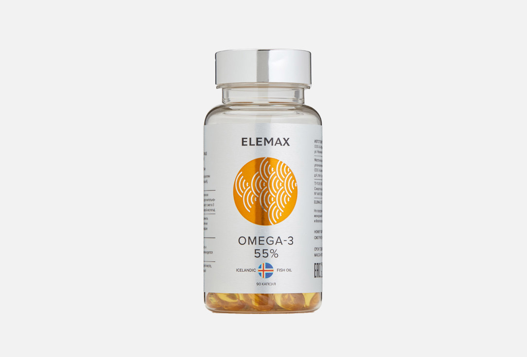 Омега 3 ELEMAX 55% 790 мг в капсулах 90 шт омега 3 elemax 55% 790 мг в капсулах 90 шт