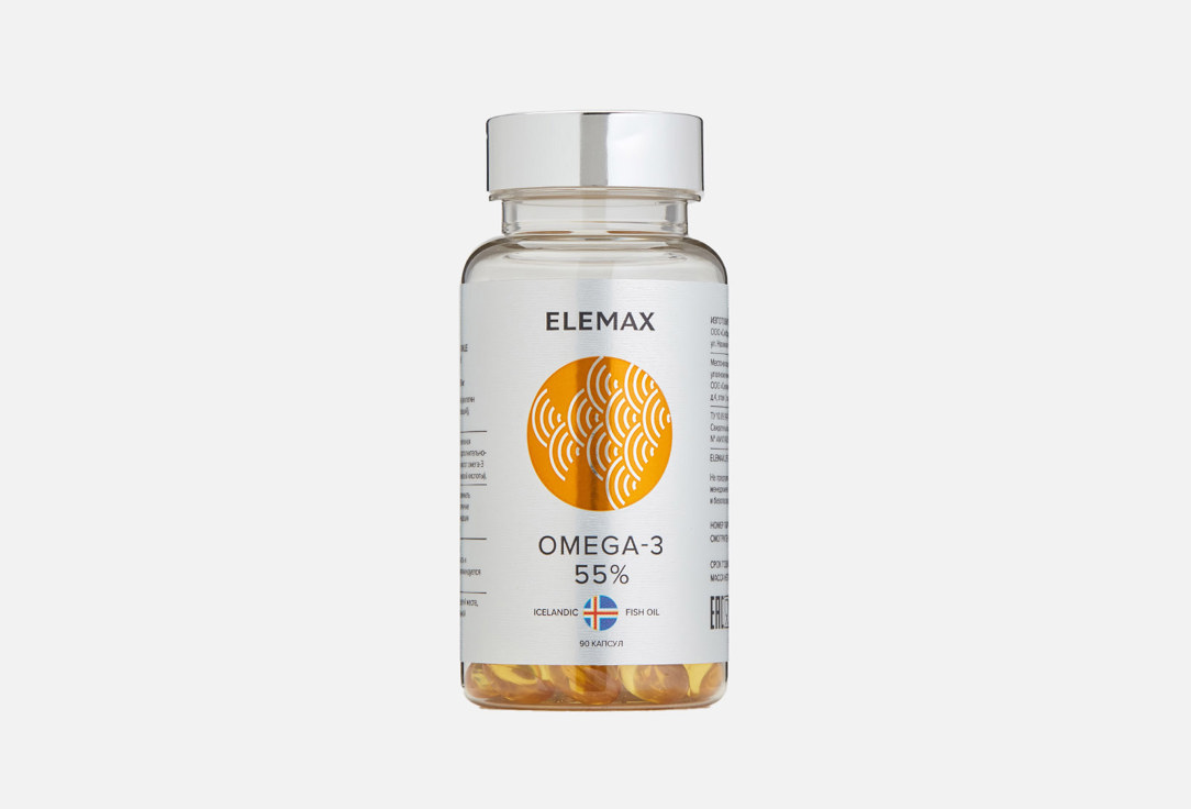 Омега 3 ELEMAX 55% 790 мг в капсулах 90 шт