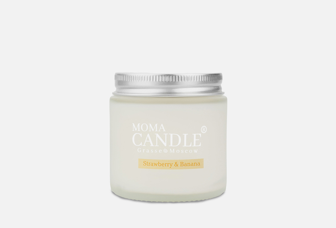 Изображение товара Свеча MOMACANDLE Strawberry & Banana ароматическая 120 г для уюта и декора