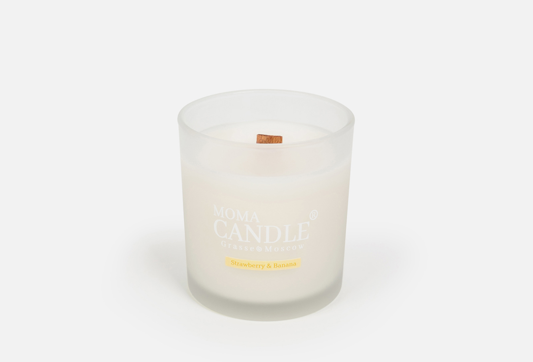 Изображение товара Ароматическая свеча MOMACANDLE Strawberry & Banana 230 г с натуральным воском