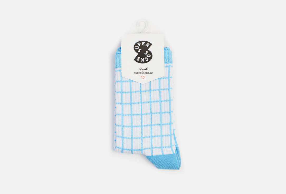 носки super socks инстанутая 40 45 размер Носки SUPER SOCKS Клетка 40-45 мл