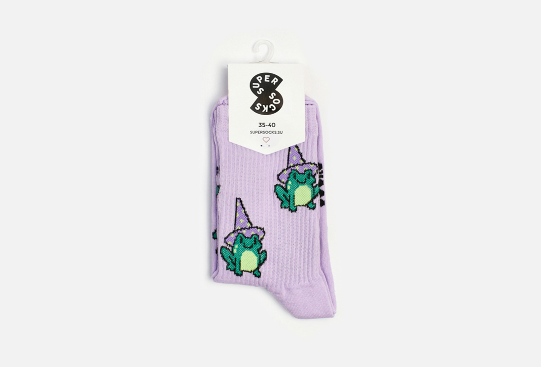 носки super socks инстанутая 40 45 размер Носки SUPER SOCKS Лягушка волшебник 40-45 мл