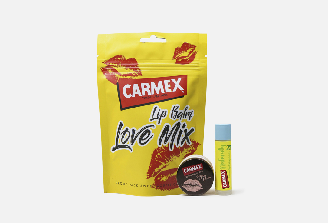 Набор бальзамов для губ CARMEX Plum&Pear Balm Set 2 шт цена и фото