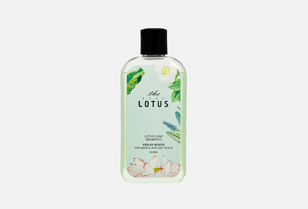 Изображение товара Шампунь для чувствительной и сухой кожи головы THE PURE LOTUS Lotus Leaf Shampoo for Middle & Dry scalp