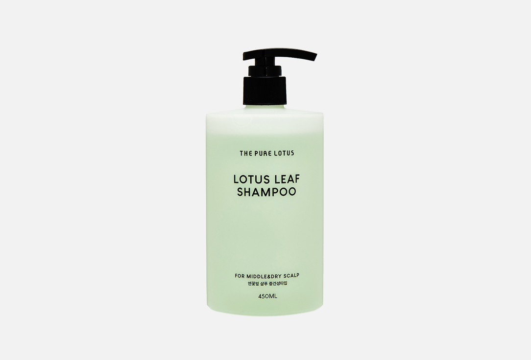 цена Шампунь для чувствительной и сухой кожи головы THE PURE LOTUS Lotus Leaf Shampoo for Middle & Dry scalp 450 мл