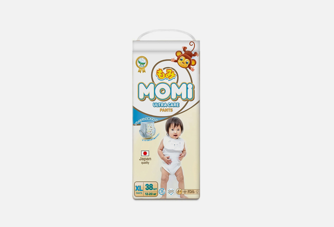 Трусики-подгузники MOMI Ultra Care XL 12-20кг 