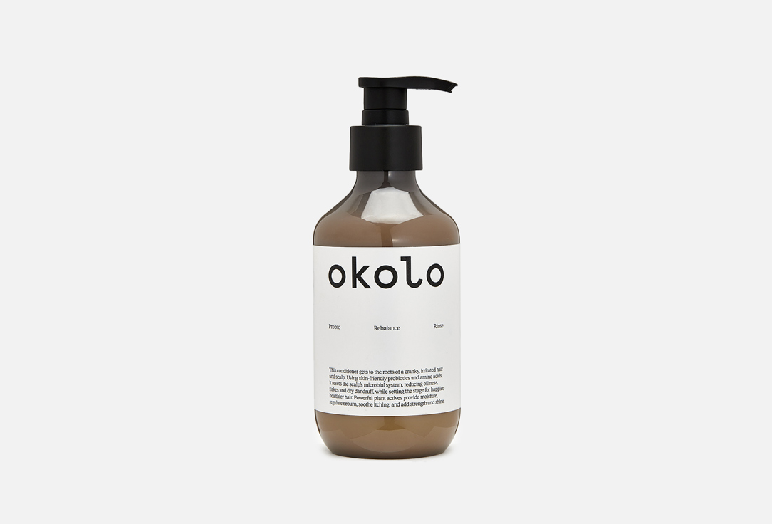 Восстанавливающий кондиционер для волос OKOLO Probio Rebalance Rinse 300 мл sukin кондиционер для восстановления естественного баланса для нормальных волос 500 мл 16 9 жидк унции