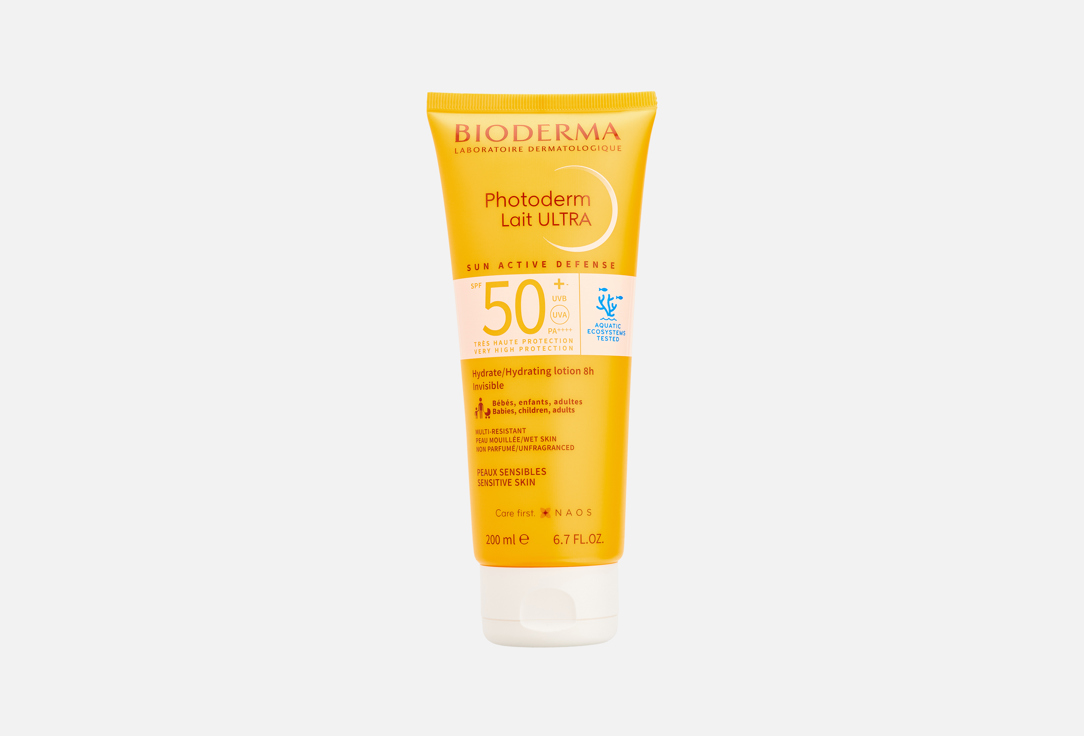 Изображение товара Солнцезащитное молочко SPF50+ Bioderma Photoderm Lait Ultra 200 мл для лица и тела