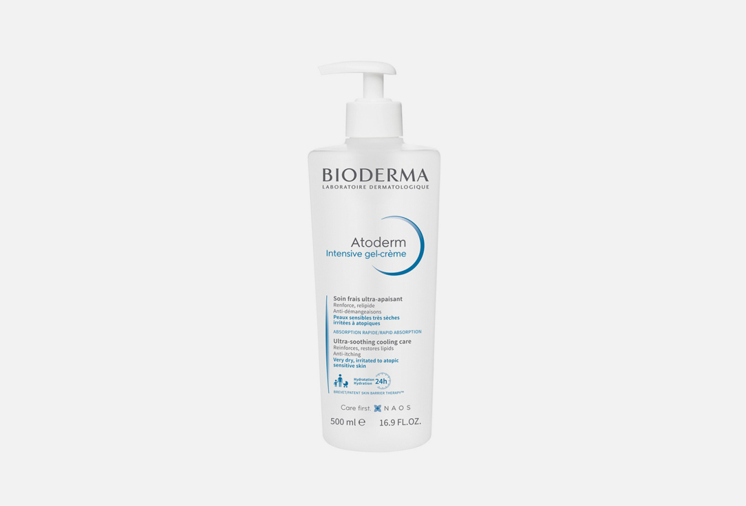 Крем-гель BIODERMA Atoderm Intensive 500 мл нежный гель для душа bioderma atoderm 1 л