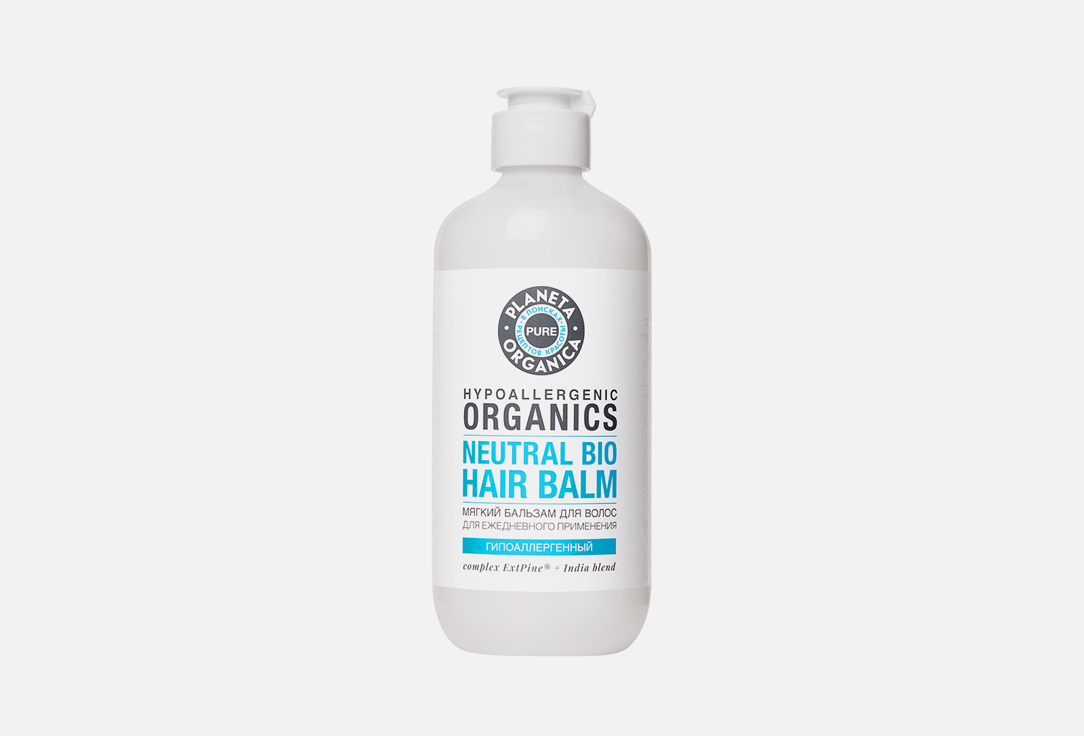Бальзам для волос PLANETA ORGANICA PURE - мягкий 400 мл planeta organica бальзам organic сoconut hawaiian sea salt для объема волос 200 мл