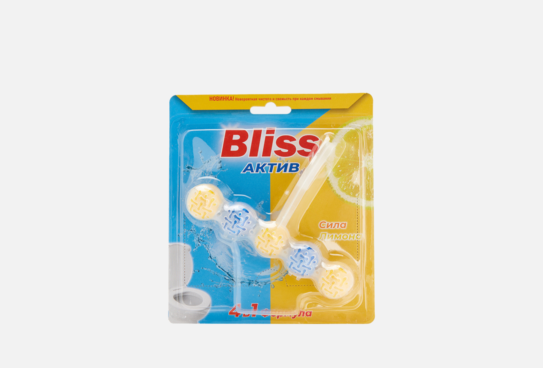 Блок для чистки унитаза BLISS 4 в 1 сила лимона 1 шт нож для чистки лимона