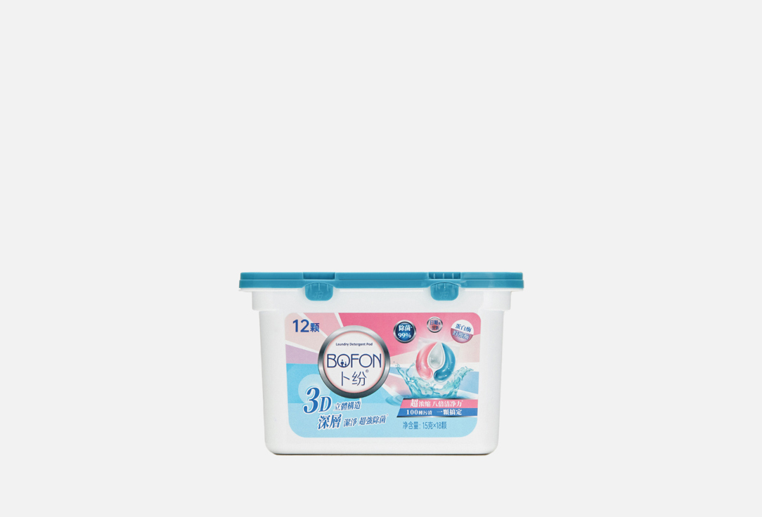 Изображение товара Капсулы для стирки Bofon 3 в 1 высококонцентрированные