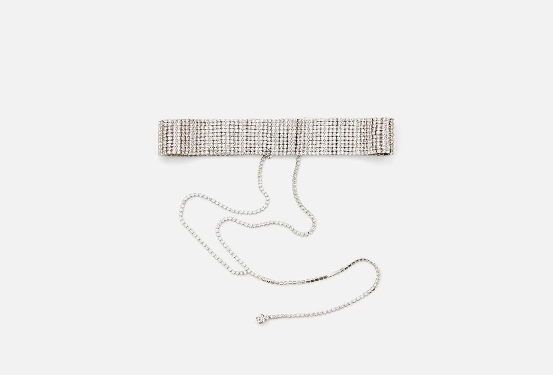 Изображение товара Колье RUXARA чокер с ниспадающей цепочкой Серебристый