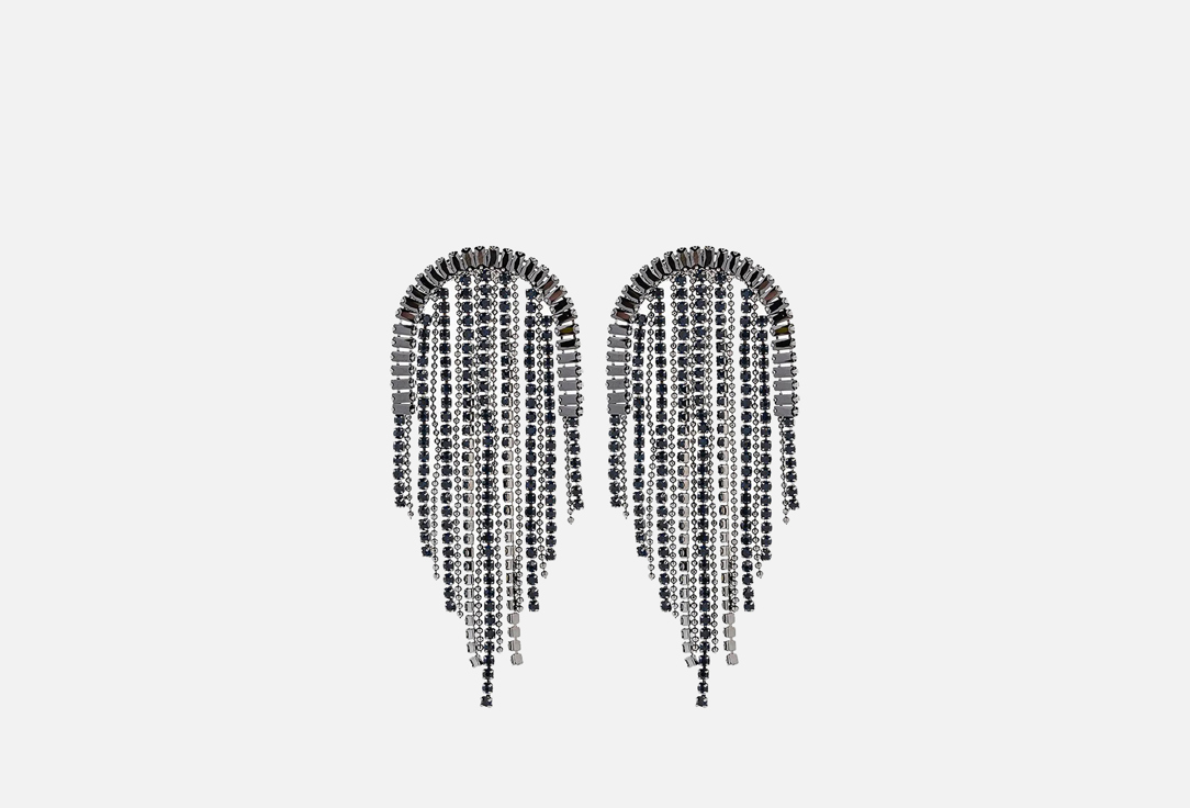 Изображение товара Серьги RUXARA с черными стразами