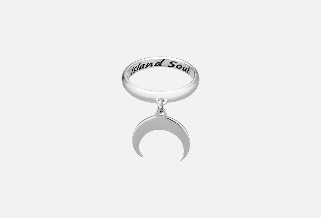 Кольцо серебряное ISLAND SOUL Half Moon 18 мл кольцо серебряное медальон island soul со знаками зодиака двустороннее 18 размер