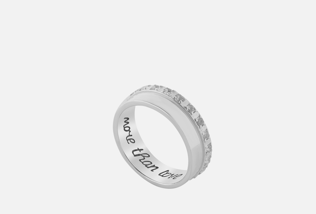 Кольцо серебряное ISLAND SOUL Гладкое с топазами 16 мл кольцо серебряное island soul лента 16 размер