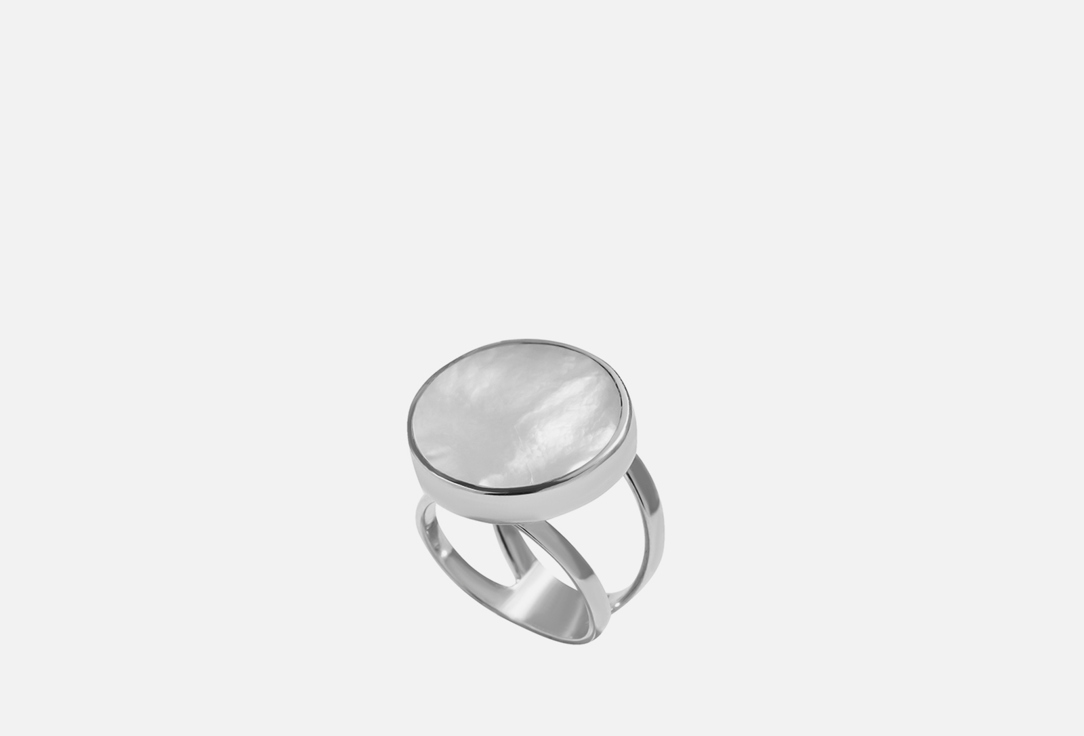 Кольцо круглое ISLAND SOUL С белым перламутром 15,5 мл кольцо серебряное island soul клевер с белым перламутром 15 5 размер