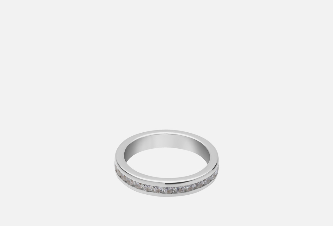 Кольцо серебряное ISLAND SOUL С дорожкой белых цирконов 15,5 мл