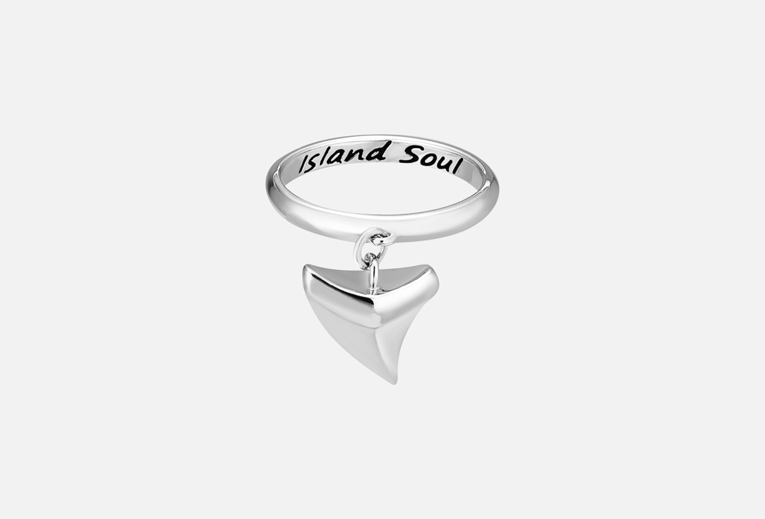 кольцо серебряное island soul с подвеской солнце 17 размер Кольцо серебряное ISLAND SOUL С подвеской Акулий зуб 18 мл