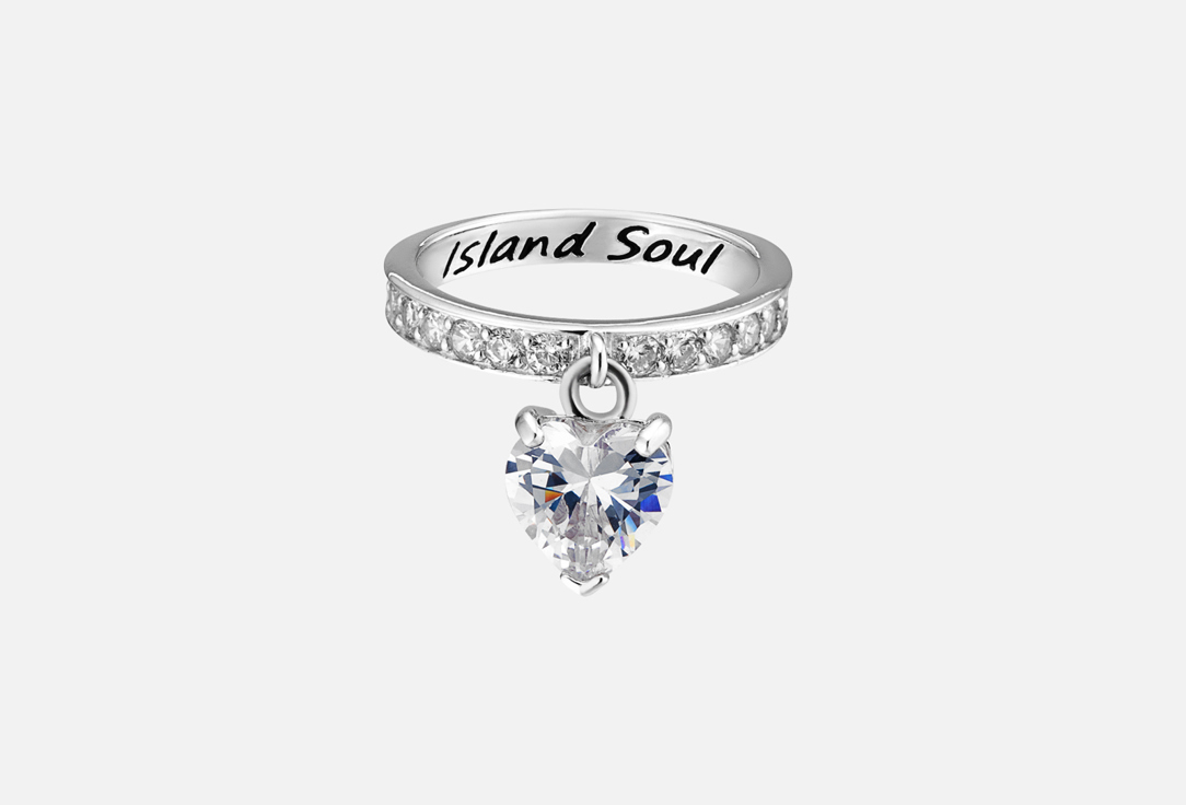 Кольцо серебряное ISLAND SOUL С подвеской Триллион 18 мл кольцо серебряное island soul хвост кита 18 размер