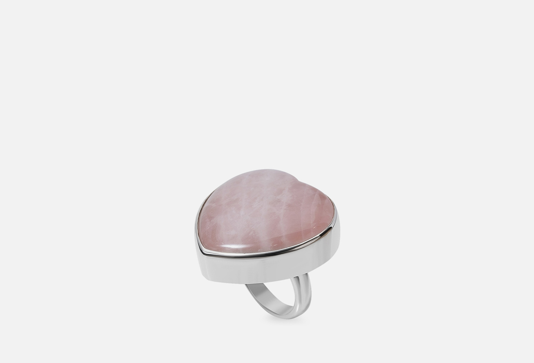 Кольцо серебряное ISLAND SOUL С розовым кварцем 18 мл кольцо с розовым кварцем огранки багет в позолоте