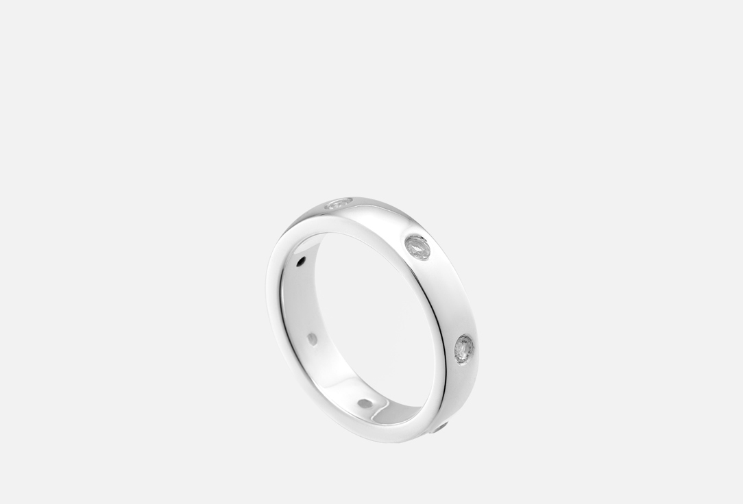 кольцо серебряное island soul с дорожкой белых цирконов 18 размер Кольцо серебряное ISLAND SOUL С топазами большое 18 мл
