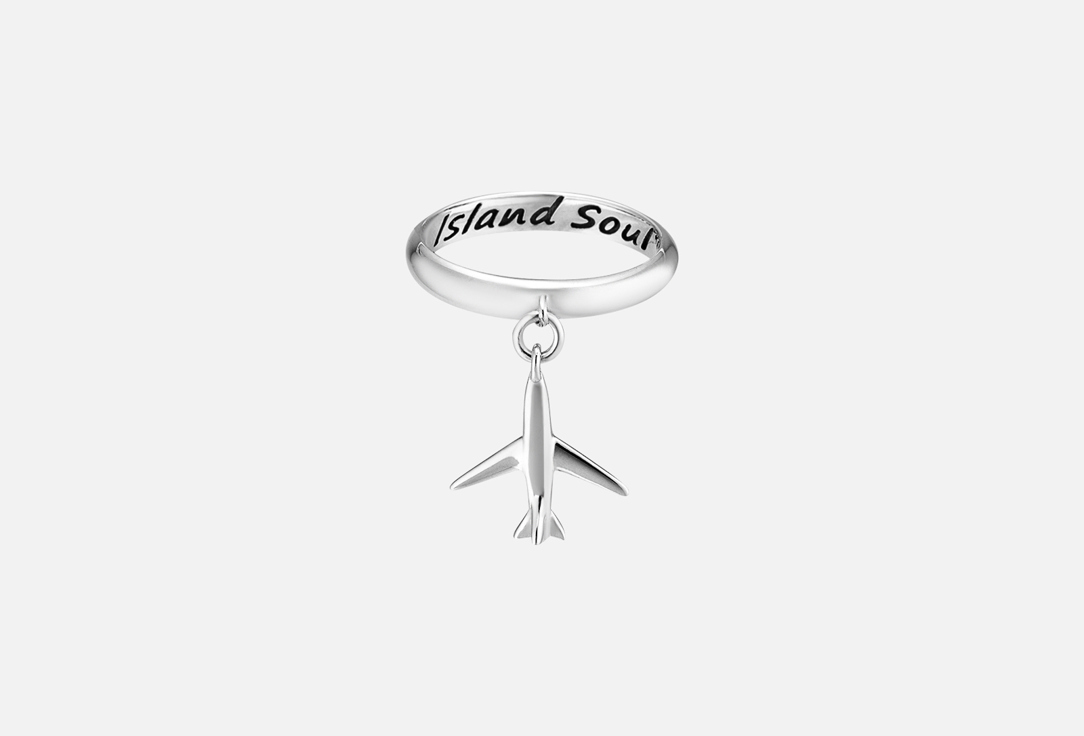 Кольцо серебряное ISLAND SOUL Самолет 15,5 мл кольцо серебряное island soul на пальцы ног гладкое 14 мл