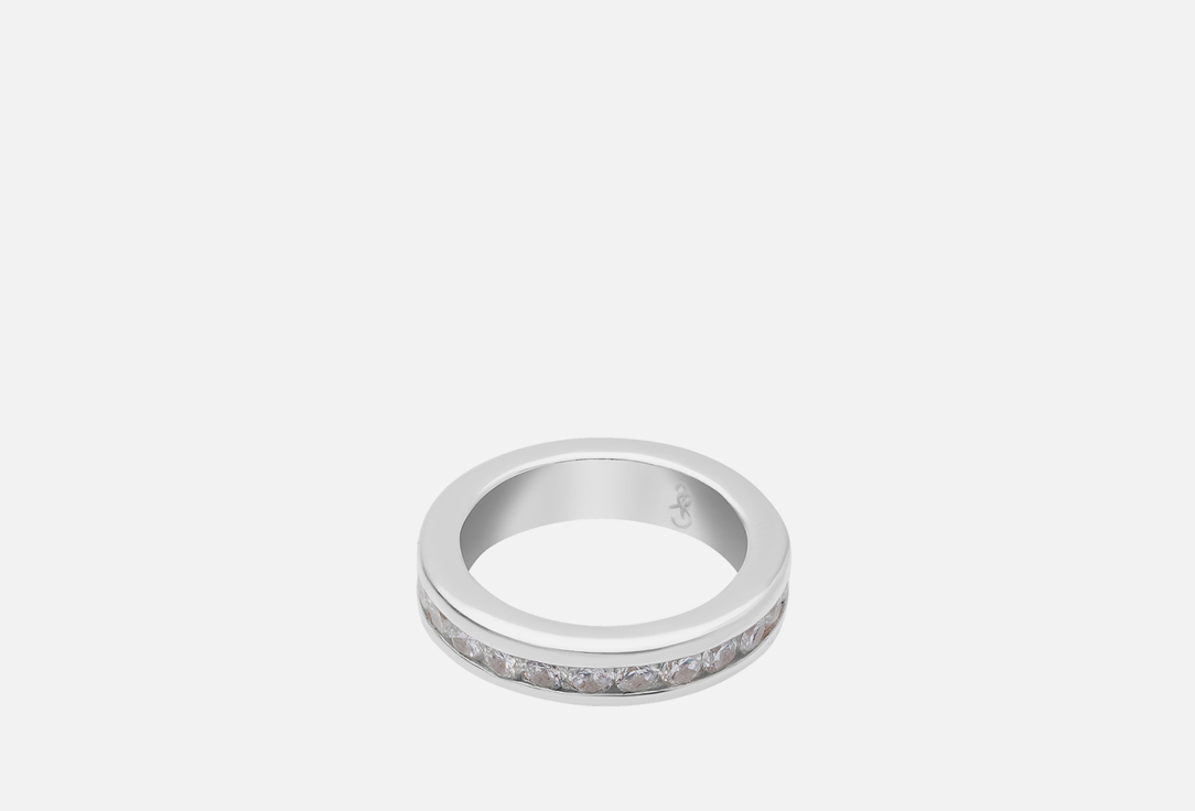 Кольцо серебряное ISLAND SOUL На фалангу c дорожкой белых цирконов 16 мл кольцо серебро с дорожкой цирконов размер 15 5