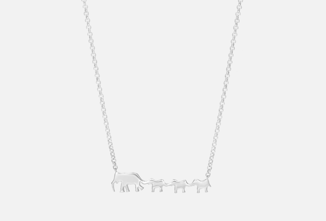 цена Подвеска серебряная ISLAND SOUL Материнство с тремя слониками 1 шт